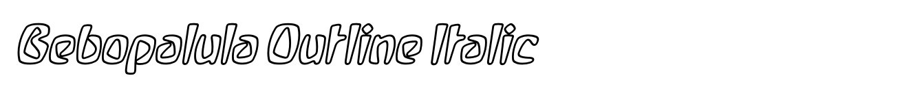 Bebopalula Outline Italic